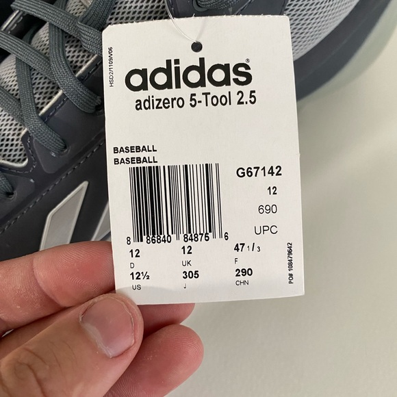 NEW Adidas Adizero 5-Tool 2.5 AWESOME Baseball Cleats size 12.5 No Box - Picture 6 of 7